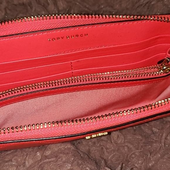 AUTHENTIC Tory Burch Wallet pink/peach - Picture 3 of 3